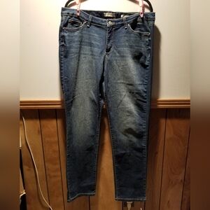 👙Vintage America Blues boho straight cut denim jeans